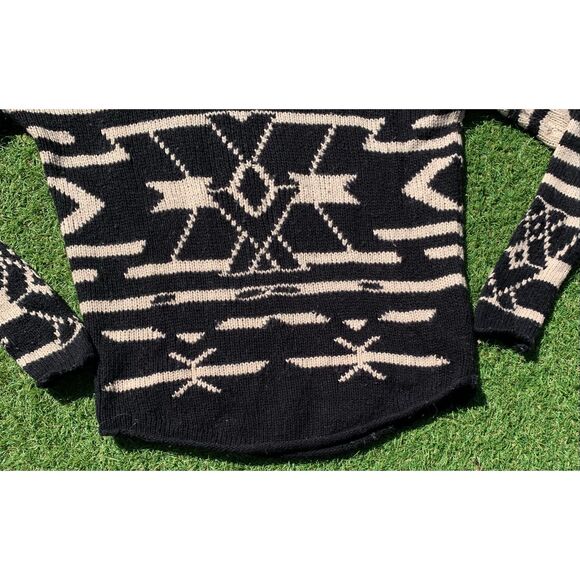 Townsen ANTHROPOLOGIE Aztec CASHMERE WOOL BLEND SWEATER sz XS - Picture 3 of 7
